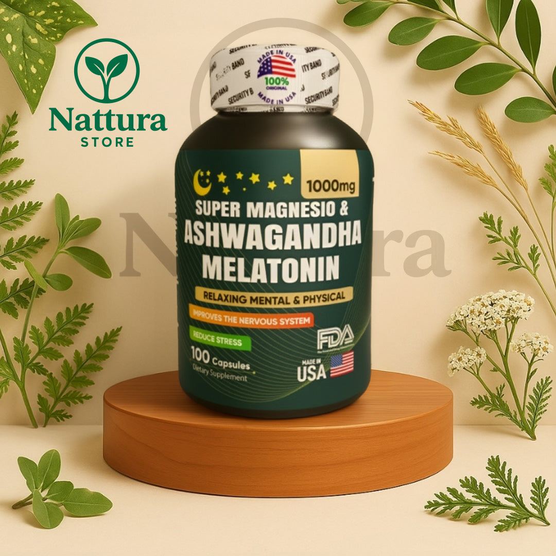 SUPER MAGNESIO + ASHWAGANDHA KSM-66 + MELATONINA