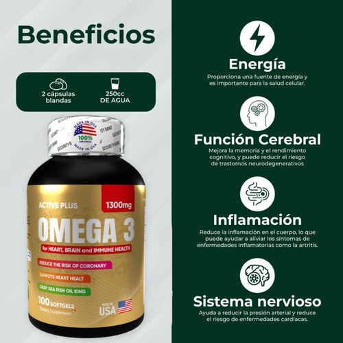 OMEGA 3 X 1300 MG ACTIVE PLUS