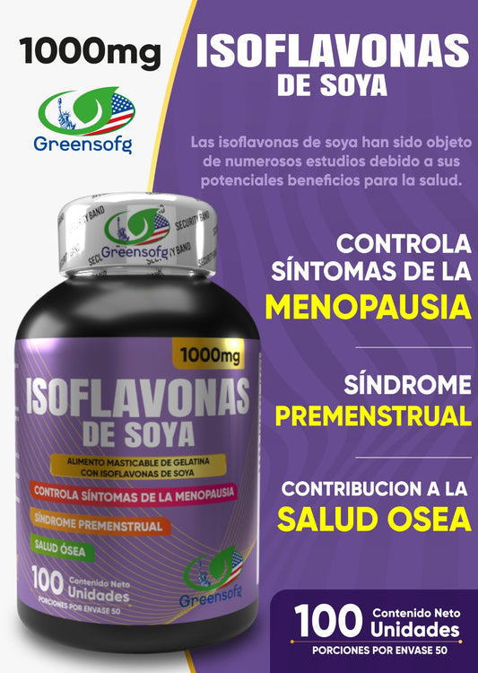 ISOFLAVONAS DE SOJA 1000 mg – Greensofg