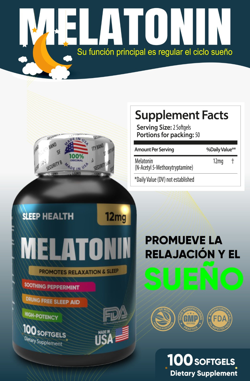 MELATONINA 12mg
